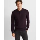 Club Monaco Merlot Merino Quarter-zip Sweater
