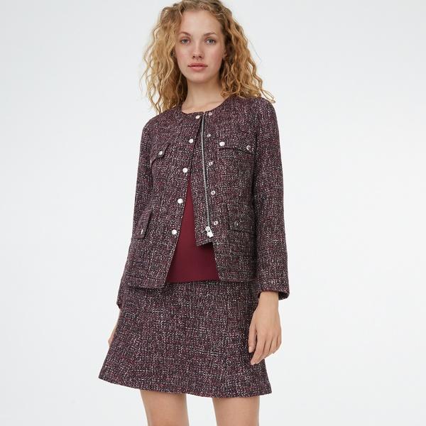 Club Monaco Red Multi Shaylene Jacket