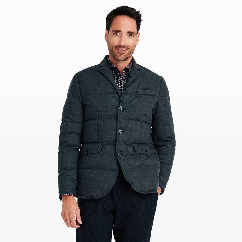 Club Monaco Color Grey Woolrich Quilted Blazer