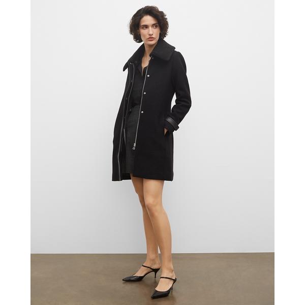 Club Monaco Mixed Media Coat