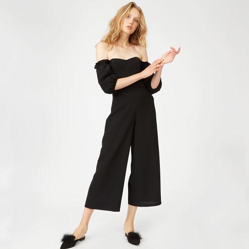 Club Monaco Color Black Darlana Jumpsuit