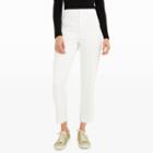 Club Monaco Color White Sesnee Cropped Pant