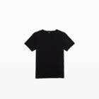 Club Monaco Color Black Raw-edge Slub Tee