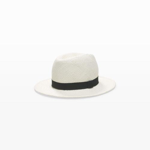 Club Monaco Color White Real Panama Straw Hat