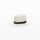 Club Monaco Color White Real Panama Straw Hat