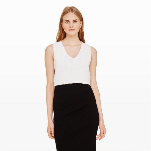 Club Monaco Color White Leta Sweater Tank