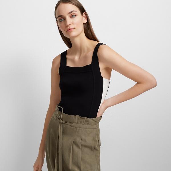 Club Monaco Black & White Katsuenie Sweater Tank