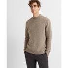 Club Monaco Taupe Wool-blend Mockneck Sweater