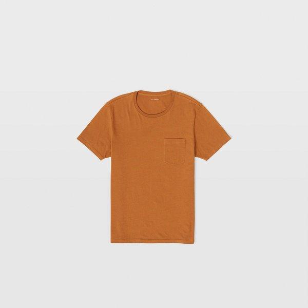 Club Monaco Med Brown Williams Garment-dyed Crew