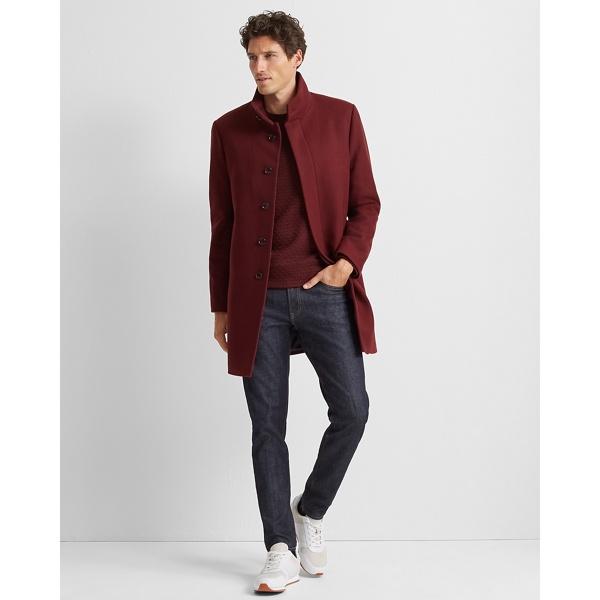 Club Monaco Wine Funnelneck Coat