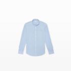 Club Monaco Color Blue Long-sleeve Knit Shirt