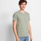Club Monaco Light Green Williams Garment-dyed Crew