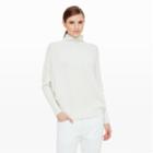 Club Monaco Color White Emma Ribbed Cashmere Sweater