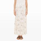 Club Monaco Color Apricot Jam Jemae Pleated Maxi Skirt
