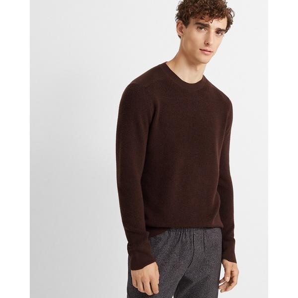 Club Monaco Chocolate Wool Utility Rib Crew