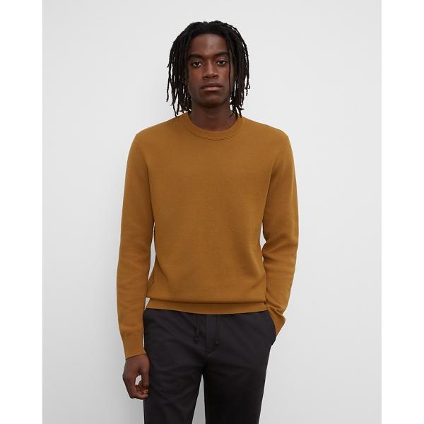 Club Monaco Long Sleeve Double Knit Crew Sweater