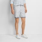 Club Monaco Navy/white Maddox 9 Shadow Palm Short