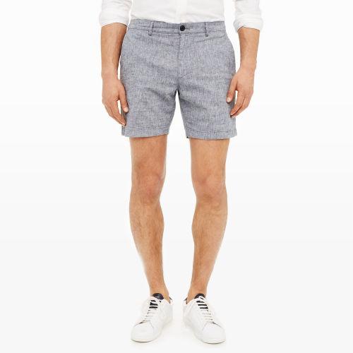 Club Monaco Color Blue 7 Baxter Chambray Short