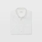 Club Monaco White Slim Short-sleeve Oxford Shirt