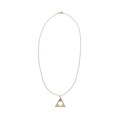 Club Monaco Color Gold Campbell Triangle Necklace In Size One Size