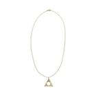 Club Monaco Color Gold Campbell Triangle Necklace In Size One Size