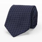 Club Monaco Color Blue Stitch Square Tie In Size One Size