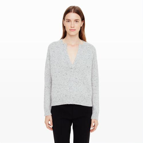 Club Monaco Color Grey Lycus Cashmere Henley