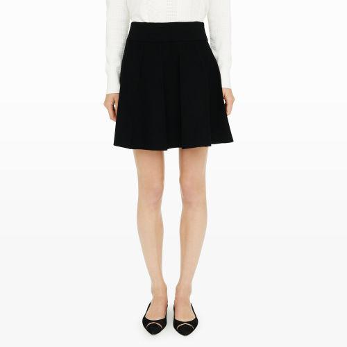 Club Monaco Color Black Carly Pleated Skirt In Size L