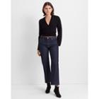 Club Monaco Black Cross Front Sweater