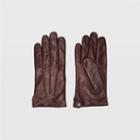 Gl Color Purple Leather Snap Glove