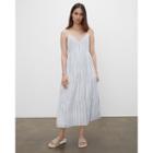Club Monaco Striped Sleeveless Tiered Dress