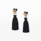 Club Monaco Color Black Evening Tassel Earrings
