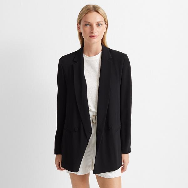 Club Monaco Black Deconstructed Blazer