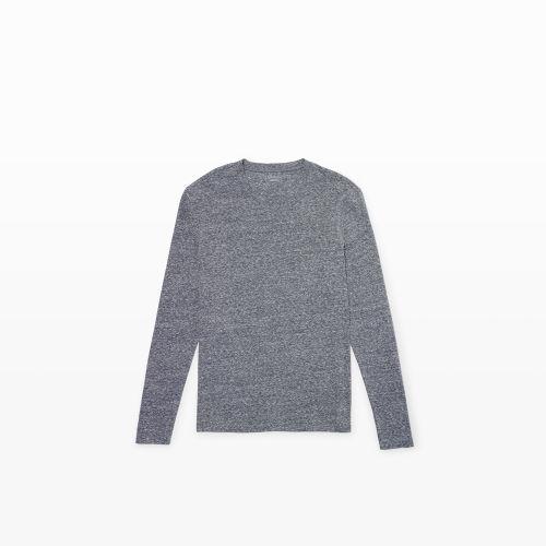 Club Monaco Color Blue Marled Long-sleeve Crew