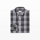 Club Monaco Color Black Slim-fit Tri-plaid Shirt