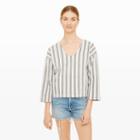 Club Monaco Color White/grey Ulani Pullover Sweatshirt