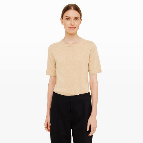 Club Monaco Color Llama Farzin Short-sleeve Cashmere