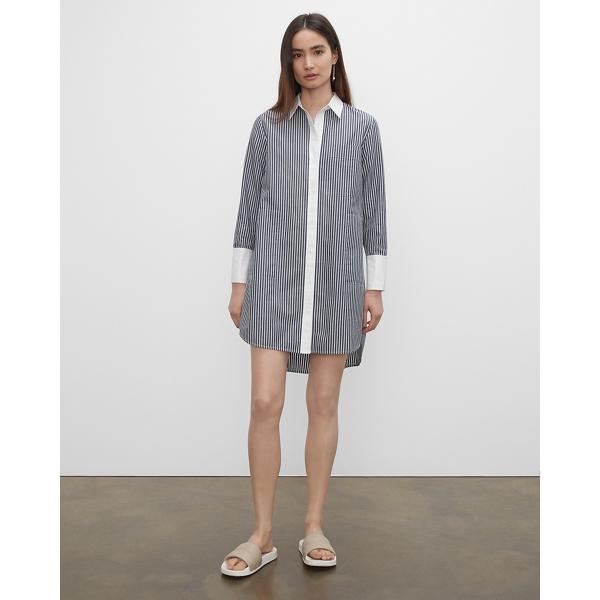 Club Monaco Striped Relaxed Shirt Dress