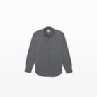 Club Monaco Color Grey Slim-fit Bd Wash Poplin Shirt