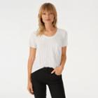 Club Monaco Color Black White Stripe Kari Tee