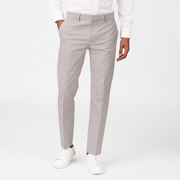 Club Monaco Grey Sutton Houndstooth Dress Pant