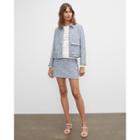 Club Monaco Textured Zip Front Jacket