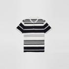 Club Monaco Ss Placement Stripe Henley