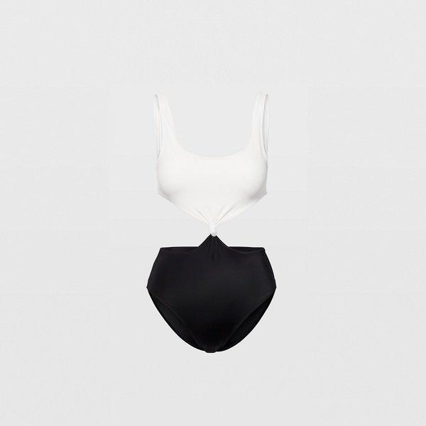 Club Monaco Cream/black Solid & Striped Bailey