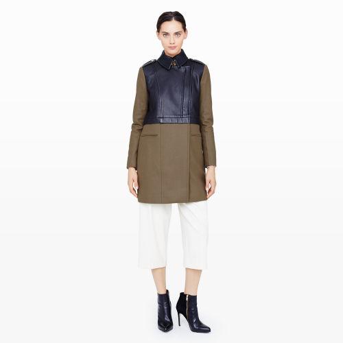 Club Monaco Color Green Rowan Coat In Size Xs