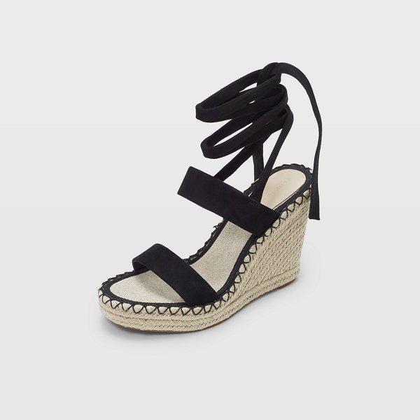 Club Monaco Black Donyale Espadrille Wedge
