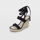 Club Monaco Black Donyale Espadrille Wedge