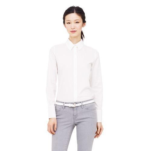 Club Monaco Color White Vanessa Essential Button Down