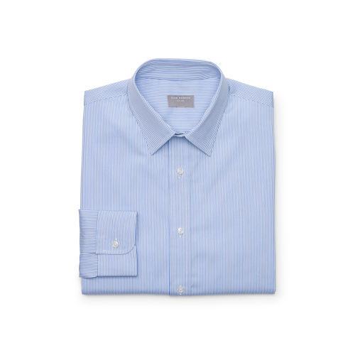Club Monaco Color Blue 120s Slim Stripe Dress Shirt