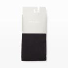 Ib Color Black Fine Rib Wool Tight